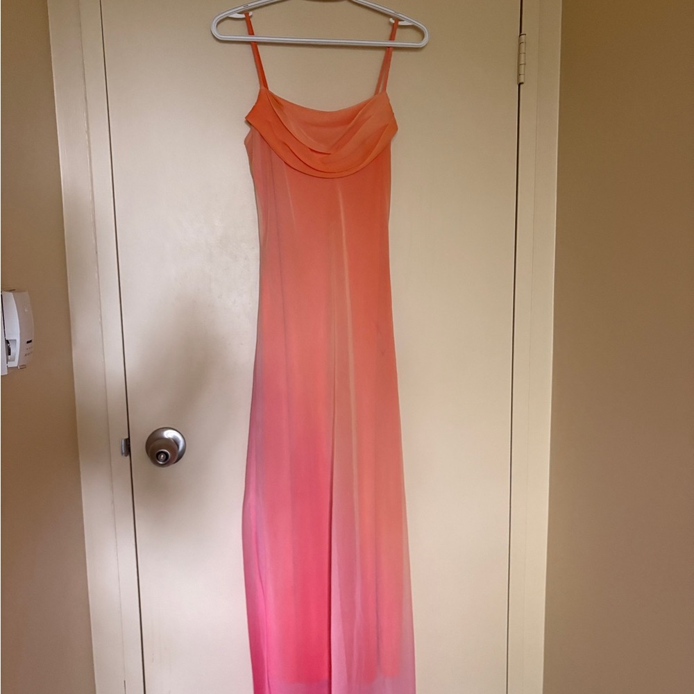 Stunning Peach Ombre Maxi Dress